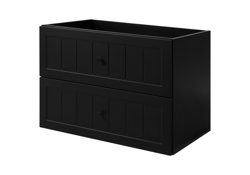 Klasyczna szafka pod umywalkę w kolorze czarnym, 80 x 57 x 46 cm 1060180