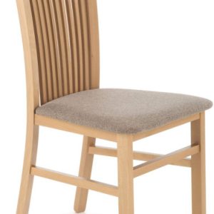 Klasyczne tapicerowane krzesło drewniane dąb artisan – Luero 233959 Klasyczne tapicerowane krzesło drewniane dąb artisan – Luero 233959