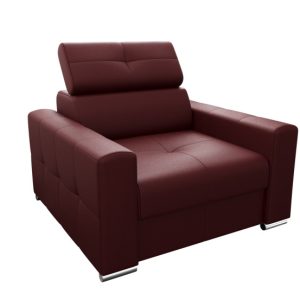 Klasyczny fotel Margo z zagłówkiem skóra 951445 Klasyczny fotel Margo z zagłówkiem skóra 951445
