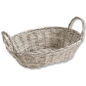 Klasyczny Owalny Koszyk na Pieczywo i Owoce Szary 28x21x13 cm 676407 Klasyczny Owalny Koszyk na Pieczywo i Owoce Szary 28x21x13 cm 676407