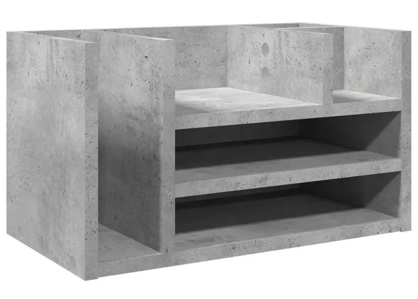 Klasyczny stojący organizer na biurko beton - Rivro 751809