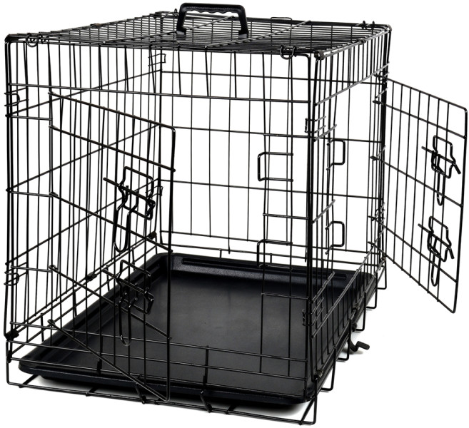 Klatka metalowa kojec transporter dla psa kota zwierząt 107x70x77cm 2XL 735118