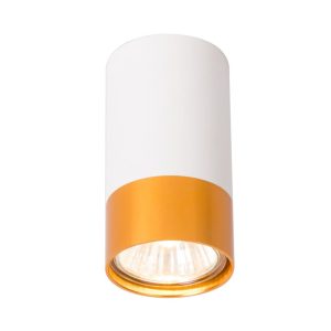 Klemens lampa sufitowa tuba stała 1xGU10 biała/złota 1012406