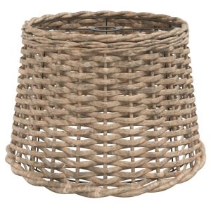 Klosz Brąz Ø 40 x 26 cm Wiklina vidaXL 476998 Klosz Brąz Ø 40 x 26 cm Wiklina vidaXL 476998