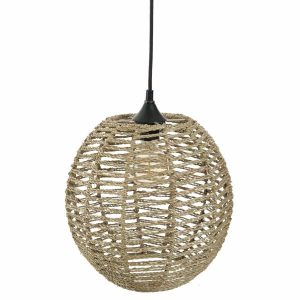 Klosz z trawy morskiej JADA, lampa sufitowa, Ø 35 cm 124279
