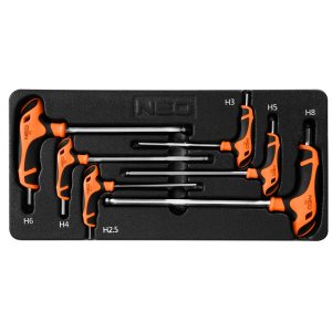 Klucze imbusowe Hex 6szt kuliste uchwyt T wkładka NEO 84-254 179339 Klucze imbusowe Hex 6szt kuliste uchwyt T wkładka NEO 84-254 179339