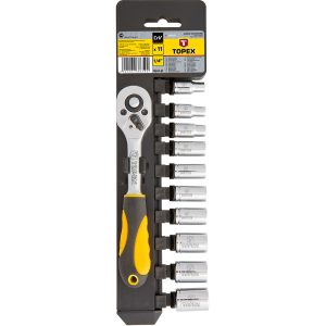 Klucze nasadowe 1/4”, 11 szt. TOPEX 38D650 179310 Klucze nasadowe 1/4”, 11 szt. TOPEX 38D650 179310