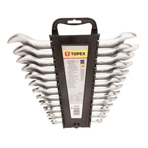 Klucze płaskie dwustronne 6-32 mm 12 szt TOPEX 35D657 179316