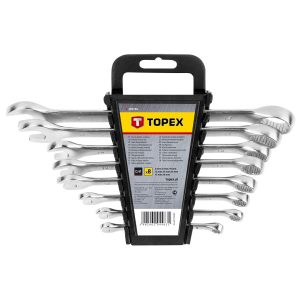 Klucze płasko-oczkowe 6-19 mm 8 szt. TOPEX 35D756 179456