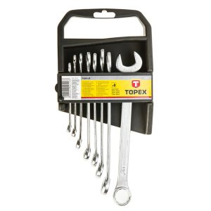 Klucze płasko oczkowe 6-19 mm, 8szt. TOPEX 35D374 179357