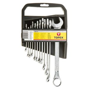 Klucze płasko oczkowe 6-22 mm 12 szt. TOPEX 35D375 179354