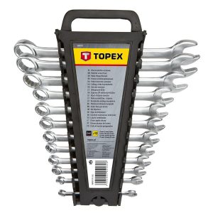 Klucze płasko-oczkowe 6-22 mm 12 szt. TOPEX 35D757 179315