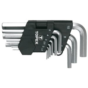 Klucze sześciokątne 1.5-10 mm, 9 szt. TOPEX 35D955 179502