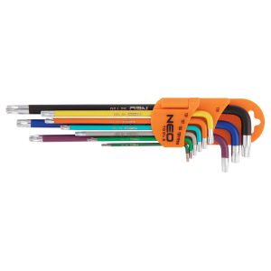 Klucze Torx T10-50, 9szt, kolorowe, NEO 09-518 179478
