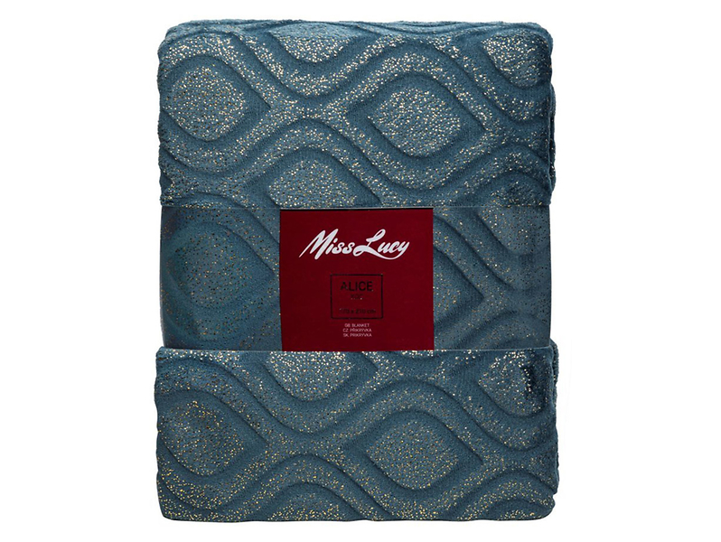 Koc Alice 170x210 cm niebieski 48542