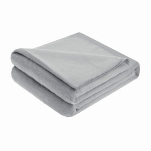 Koc bawełniany akrylowy 150×200 Mono pled szary 990534 Koc bawełniany akrylowy 150×200 Mono pled szary 990534
