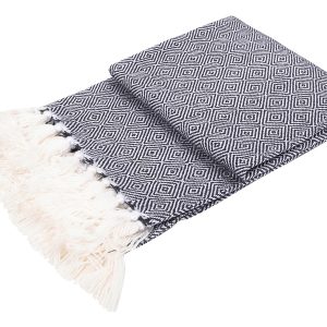Koc Belfast 152×127 cm niebieski 39997 Koc Belfast 152×127 cm niebieski 39997