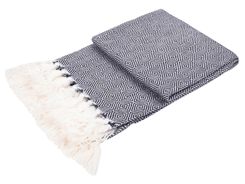 Koc Belfast 152x127 cm niebieski 39997