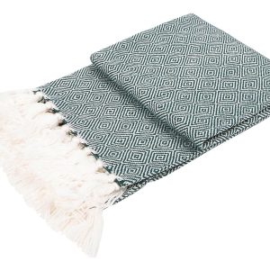 Koc Belfast 152×127 cm zielony 39996 Koc Belfast 152×127 cm zielony 39996