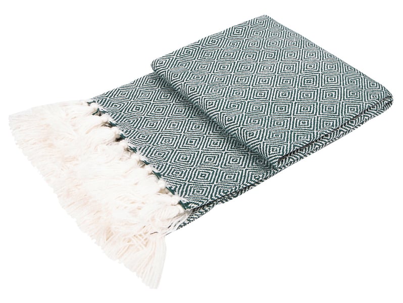 Koc Belfast 152x127 cm zielony 39996