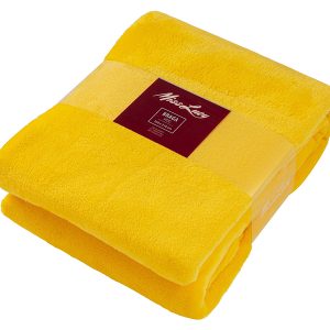 Koc Braga 160×210 cm żółty 48547 Koc Braga 160×210 cm żółty 48547