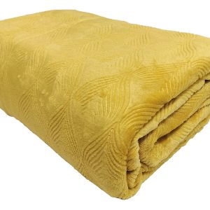 Koc Calma 200×220 cm żółty 52187 Koc Calma 200×220 cm żółty 52187