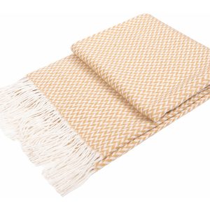 Koc Cardiff 152×127 cm żółty 39998 Koc Cardiff 152×127 cm żółty 39998