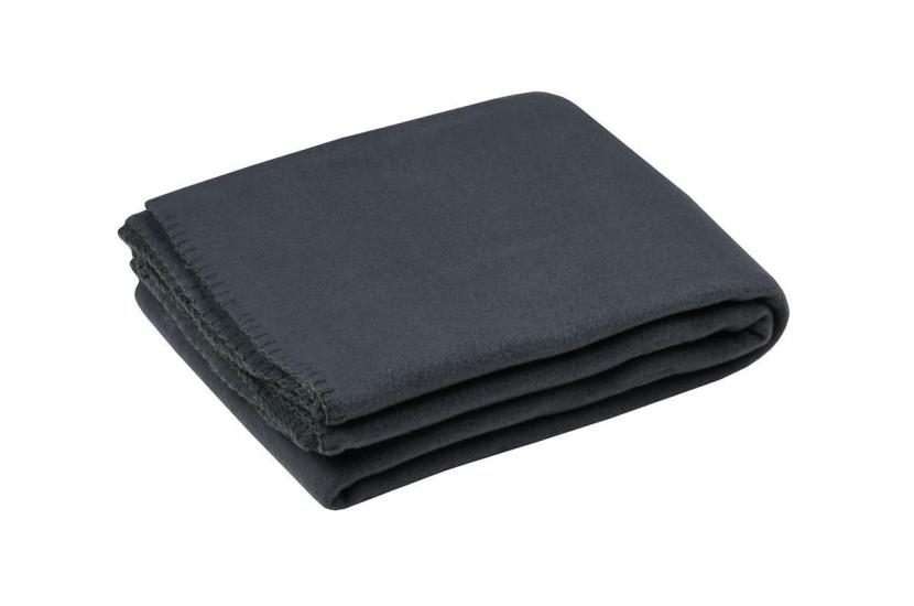 Koc carlton 125x150 cm antracytowy z polaru 699196