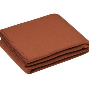 Koc CARLTON 125×150 cm pomarańczowy polarowy 1043703
