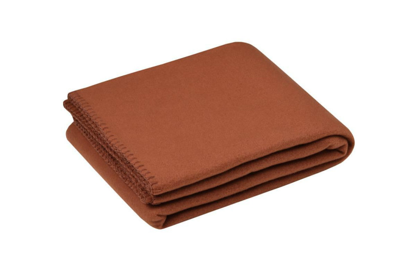 Koc CARLTON 125x150 cm pomarańczowy polarowy 1043703