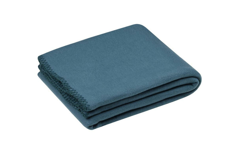 Koc carlton 125x150 niebieski polarowy elegancki 699202