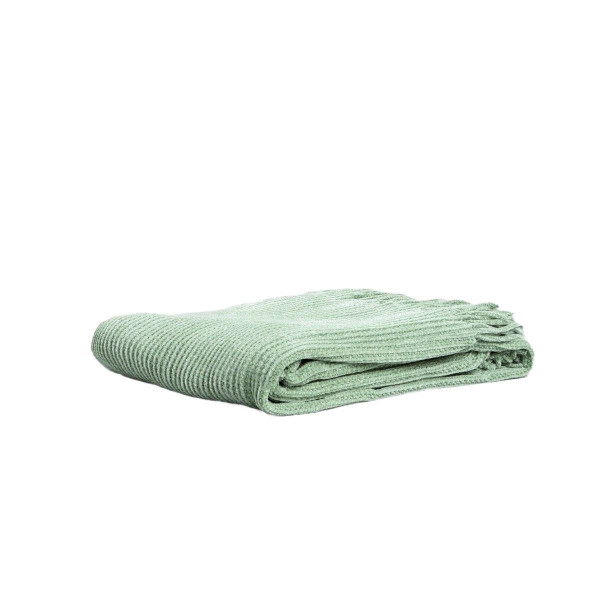 Koc CHENILLE szenilowy pistacjowy 130x170 cm HOMLA 900377