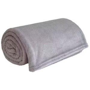 Koc Cosy 200×220 cm szary miękki gładki 1043710
