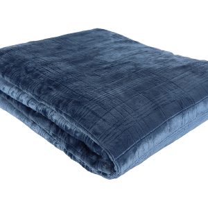 Koc Grade 220×200 cm granatowy 762074 Koc Grade 220×200 cm granatowy 762074