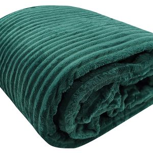 Koc Lea 150×200 cm ciemnozielony 557695 Koc Lea 150×200 cm ciemnozielony 557695