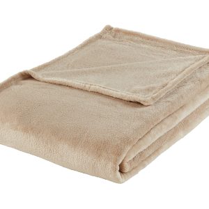 Koc Michael 220×240 cm beżowy 736516 Koc Michael 220×240 cm beżowy 736516