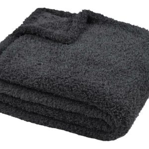 Koc MONTREAL 180×220 cm antracytowy futerkowy 1043712 Koc MONTREAL 180×220 cm antracytowy futerkowy 1043712
