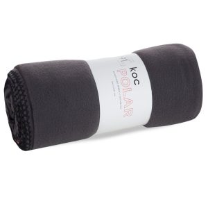 Koc narzuta 150×200 Polar stalowy pled D91 925478 Koc narzuta 150×200 Polar stalowy pled D91 925478