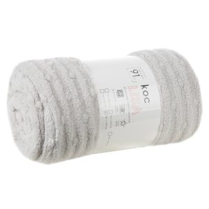 Koc narzuta 200×220 Lisa srebrny żakardowy D91 229531 Koc narzuta 200×220 Lisa srebrny żakardowy D91 229531