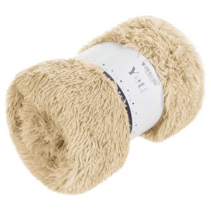 Koc narzuta 70×150 Yeti włochacz beżowy futrzak fotelówka 944758