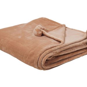 Koc narzuta na łóżko 200×220 brązowy 62306 Koc narzuta na łóżko 200×220 brązowy 62306