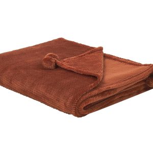 Koc narzuta na łóżko 200×220 brązowy 62298 Koc narzuta na łóżko 200×220 brązowy 62298