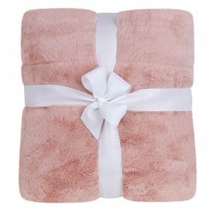 Koc Narzuta Na Łóżko Miękki 130×150 Cm Rabbit Eco Fur Polar – Różowy 1000430 Koc Narzuta Na Łóżko Miękki 130×150 Cm Rabbit Eco Fur Polar – Różowy 1000430
