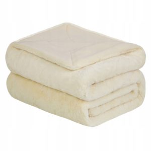 Koc Narzuta Na Łóżko Miękkie 130×150 Cm Rabbit Fur – Biały 1000439 Koc Narzuta Na Łóżko Miękkie 130×150 Cm Rabbit Fur – Biały 1000439
