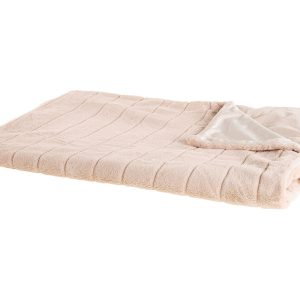 Koc narzuta poliestrowy 150 x 200 różowy 62465 Koc narzuta poliestrowy 150 x 200 różowy 62465