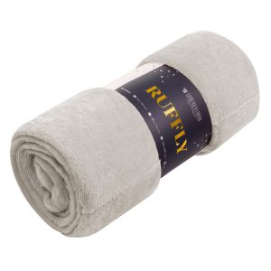 Koc narzuta z mikrofibry 150×200 Ruffly beżowy 82784 Koc narzuta z mikrofibry 150×200 Ruffly beżowy 82784
