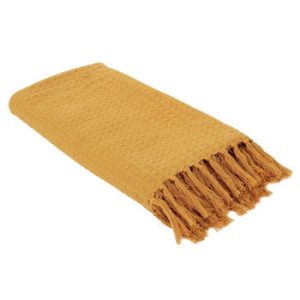 Koc/Pled Waffle żółty 76337