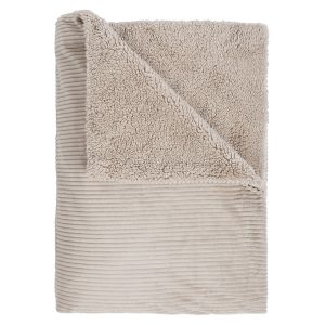 Koc Sherpa 130×170 cm beżowy 47820 Koc Sherpa 130×170 cm beżowy 47820