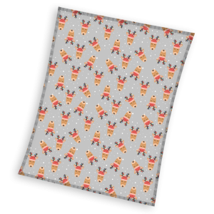 Koc świąteczny flanelowy 130×170 Carbotex 381256 Koc świąteczny flanelowy 130×170 Carbotex 381256