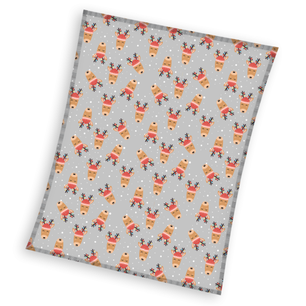 Koc świąteczny flanelowy 130x170 Carbotex 381256